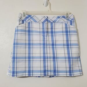 Izod Blue and White Mini Pencil Skirt